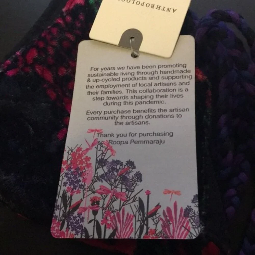 Roopa Pemmaraju Velvet Tie-Back Reusable Face Mask Anthropologie